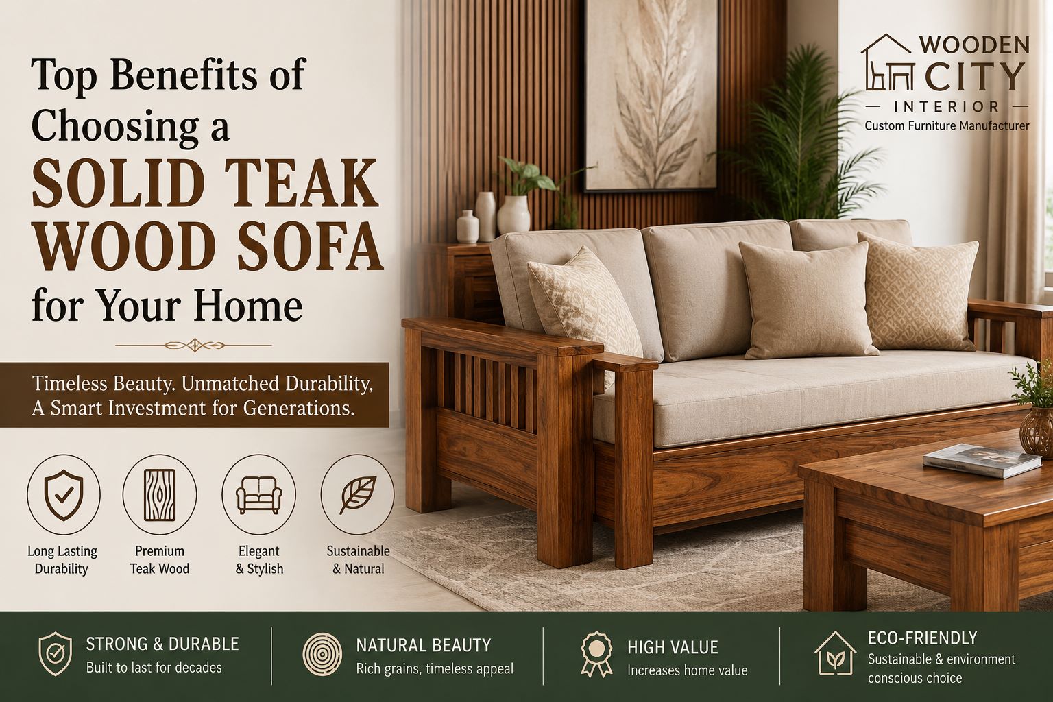 Top Benefits of Choosing a Solid Teak Wood Sofa for Your Home